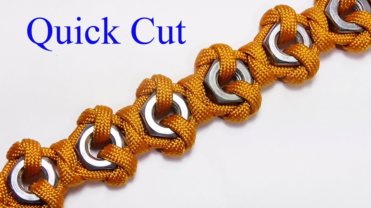 Hex Nut Paracord Bracelet  - Quick Cut