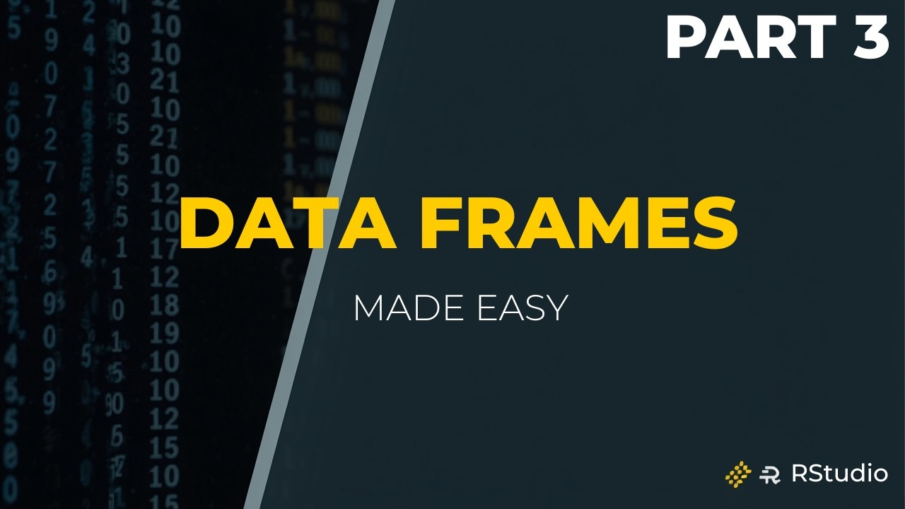Data Frame Construction in R | From Variables to Analysis