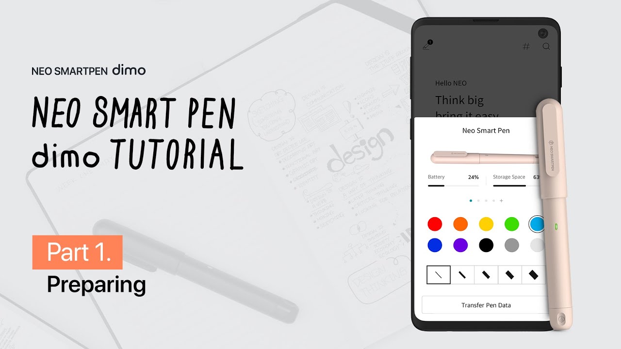 [Neosmartpen dimo-Tutorial 1] Connect with app, Neo studio