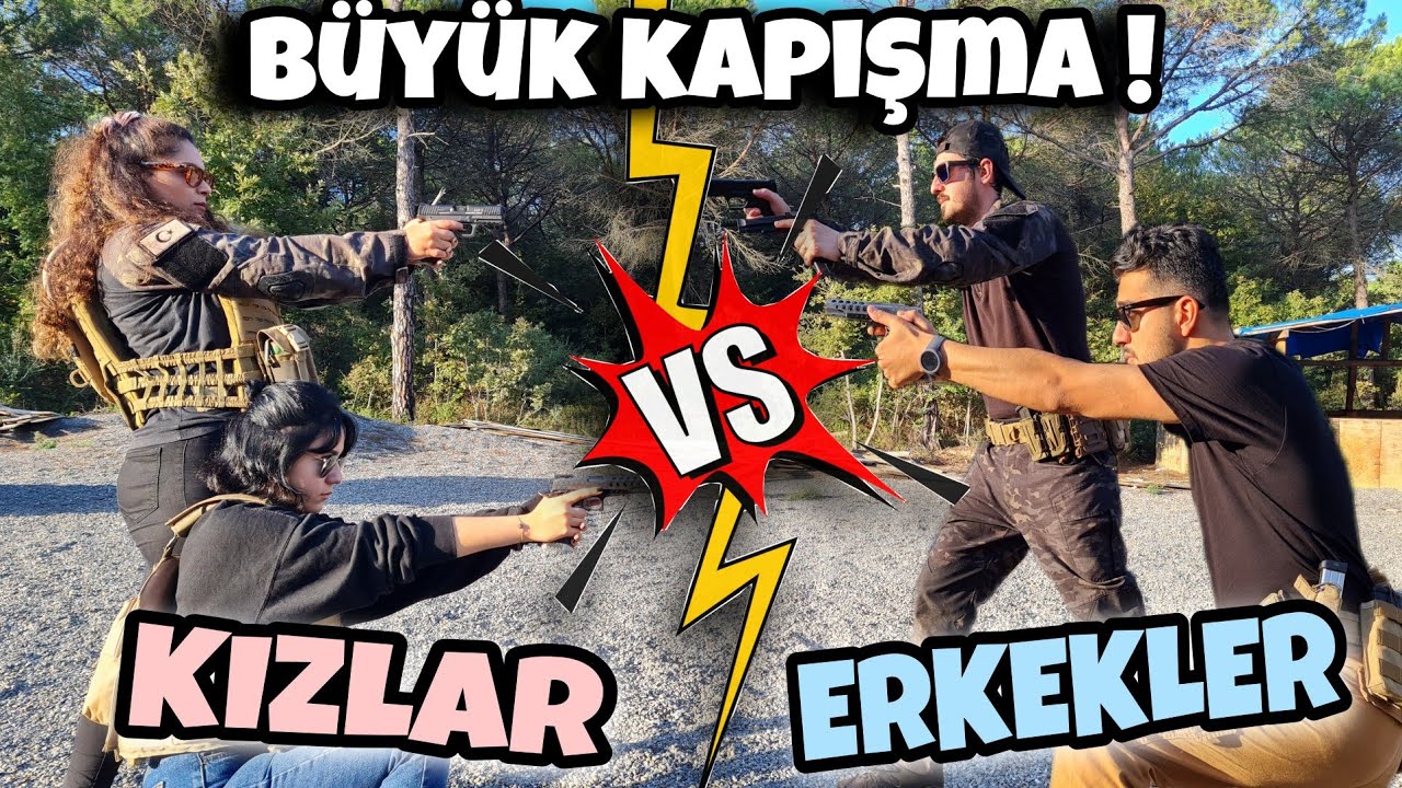 KIZLAR VS ERKEKLER ! AIRSOFT CHALLANGE !