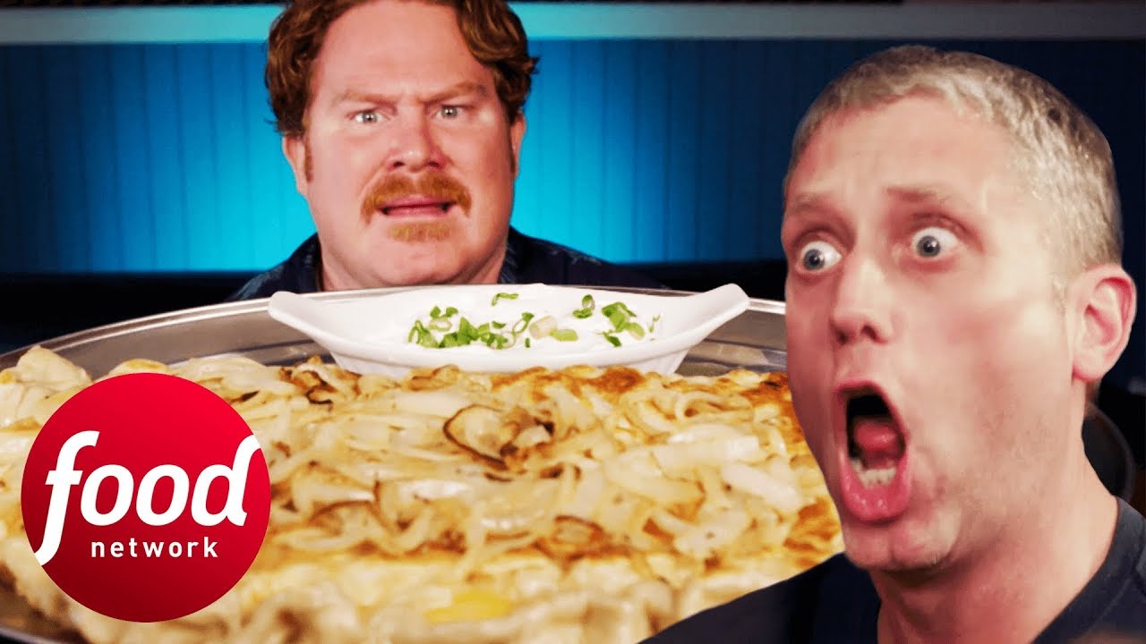 Casey Tag Teams A 5LB Pierogi | Man v Food
