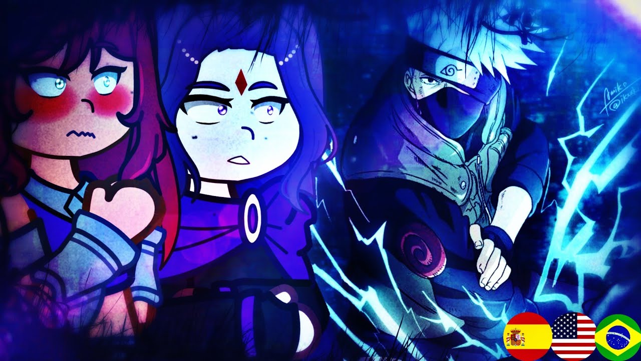 🇺🇸/🇪🇸/🇧🇷 Teen Titans Go React to Robin As Kakashi Hatake – Gacha React
