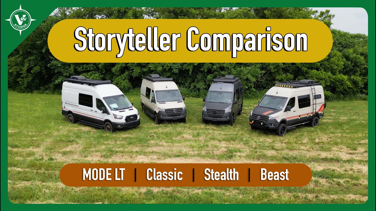 Storyteller Overland Vans Comparison: Mode LT vs. Classic vs. Stealth vs. Beast