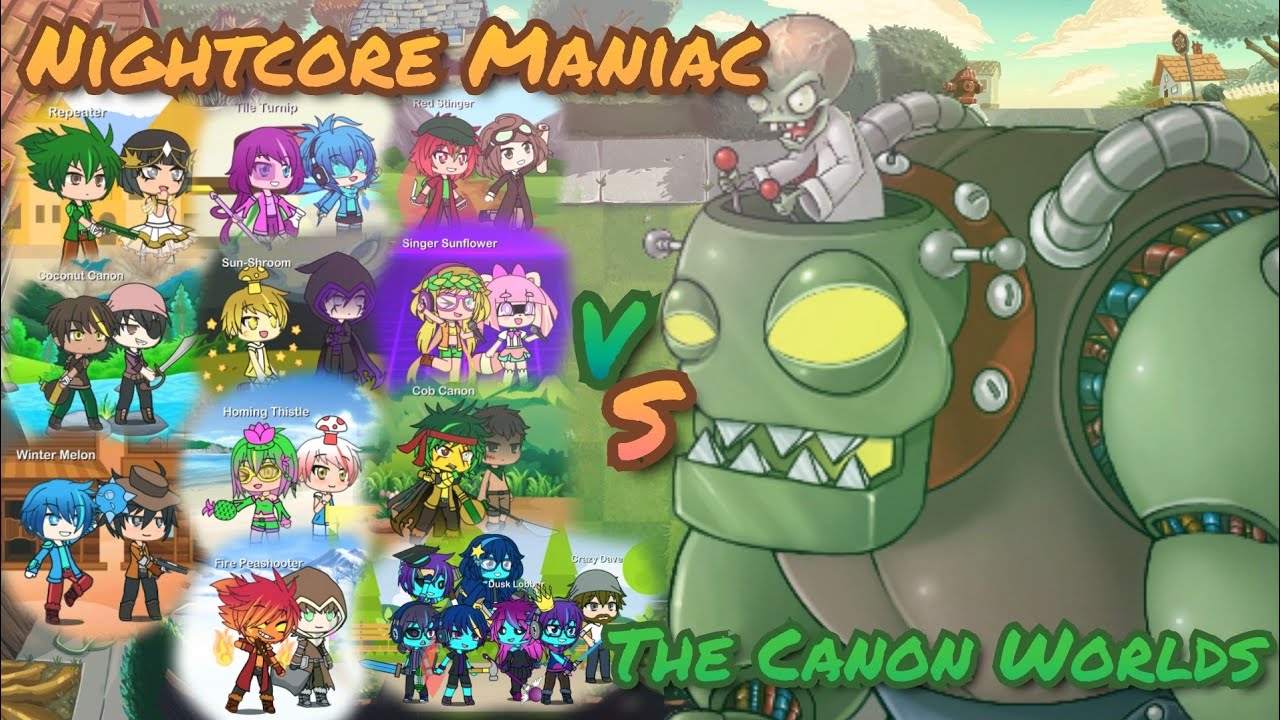 PvZ 2 Nightcore - Brainiac Maniac Vs. 11 Worlds (Mini-Game) Mashup || ItsAndreXtarYT ||