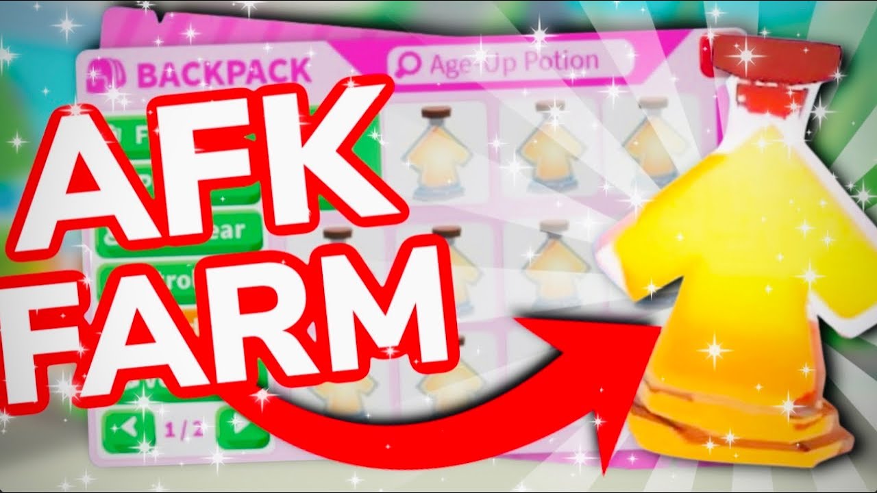 AFK FARM HACK AGE UP POTIONS В ADOPTE ME Roblox