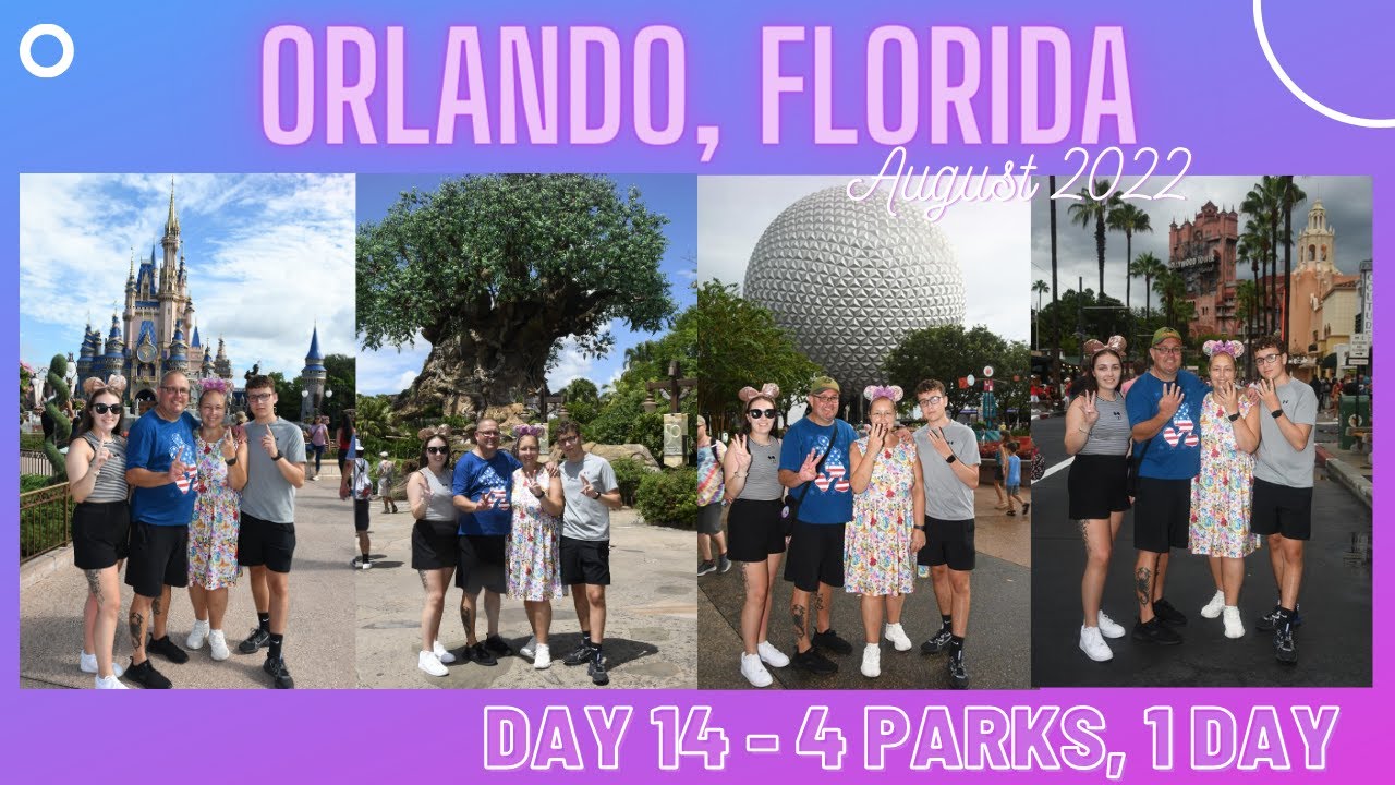 FLORIDA DAY 14 - 4 PARKS, 1 DAY 💜✨ August 2022