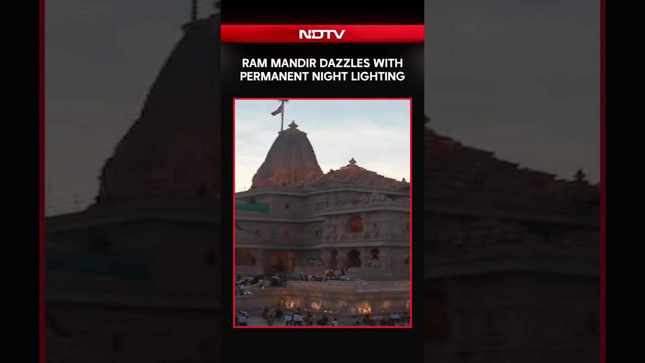 Ram Mandir Dazzles With Permanent Night Lighting