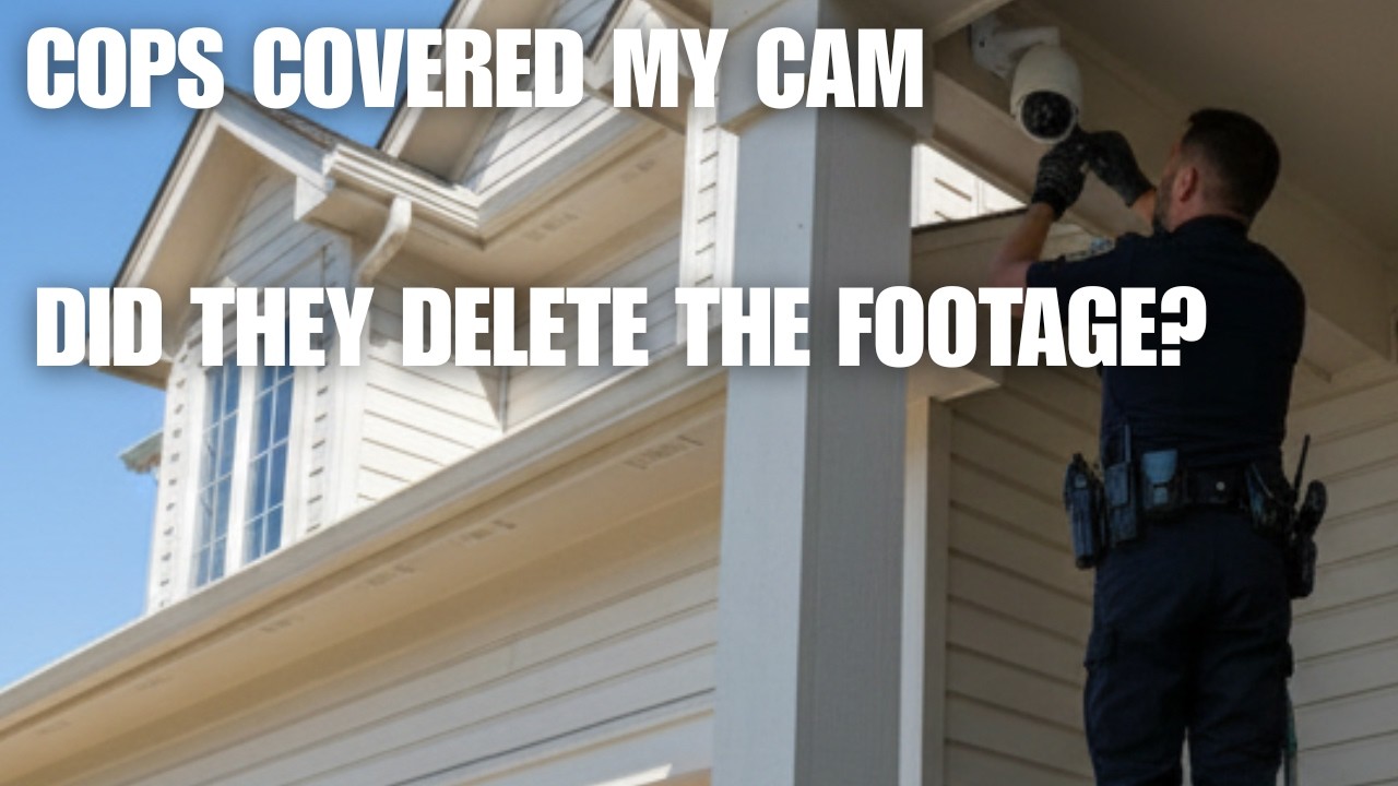 (Lawyer) Cop Caught Sabotaging My Security Camera — What Must I Do