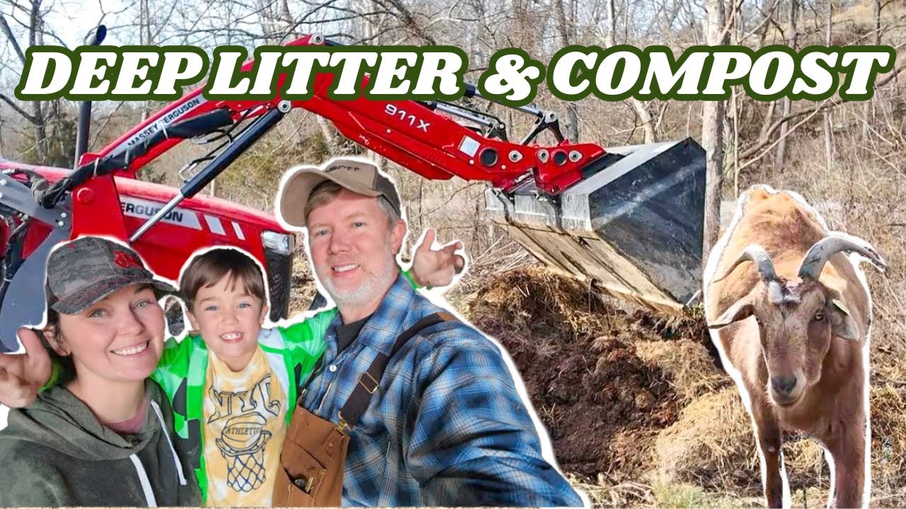 DEEP LITTER METHOD FOR GOATS & DIY COMPOST,VLOG [deep litter] [goats] [diy] [compost] [vlog]