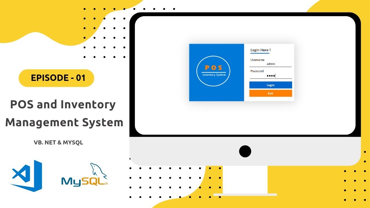 POS and Inventory Management System in VB.NET and MySql database - Part 1 | VB.NET Tutorial