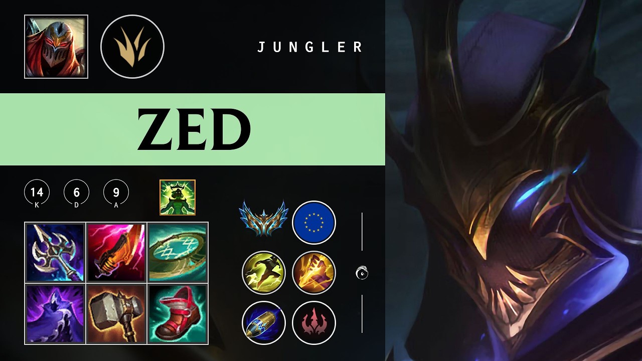 Zed Jungle vs Shaco - EUW Challenger Patch 26.03