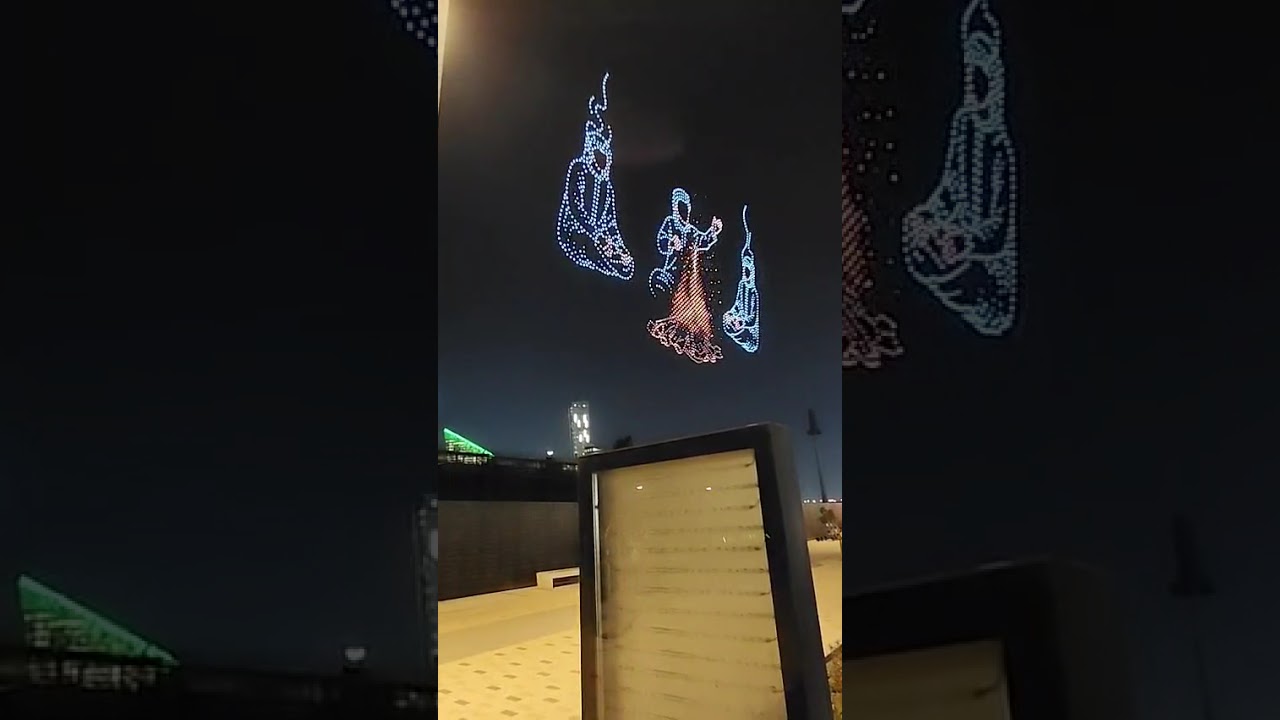 Hi makkely🥰🥰🥰 Saudi Riyadh Foundation celebration days Drone show👌👌👌