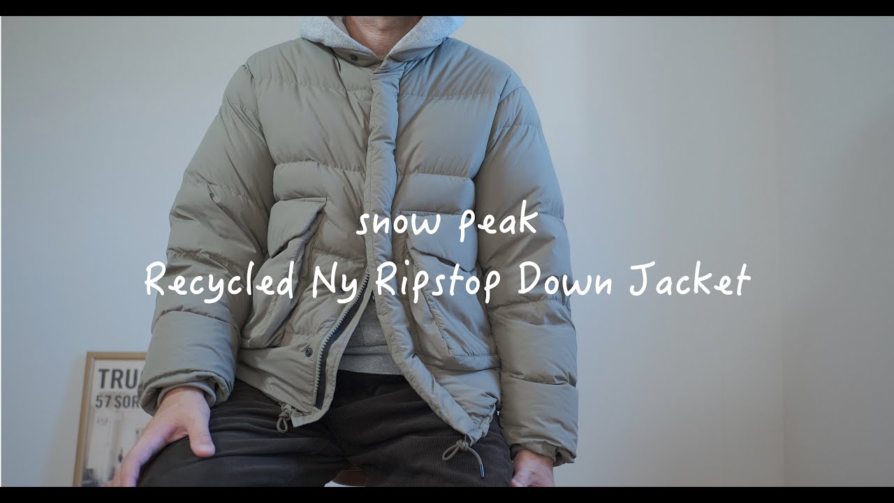 2021 昨年買えなかったsnowpeak Recycled Ny Ripstop Down Jacket