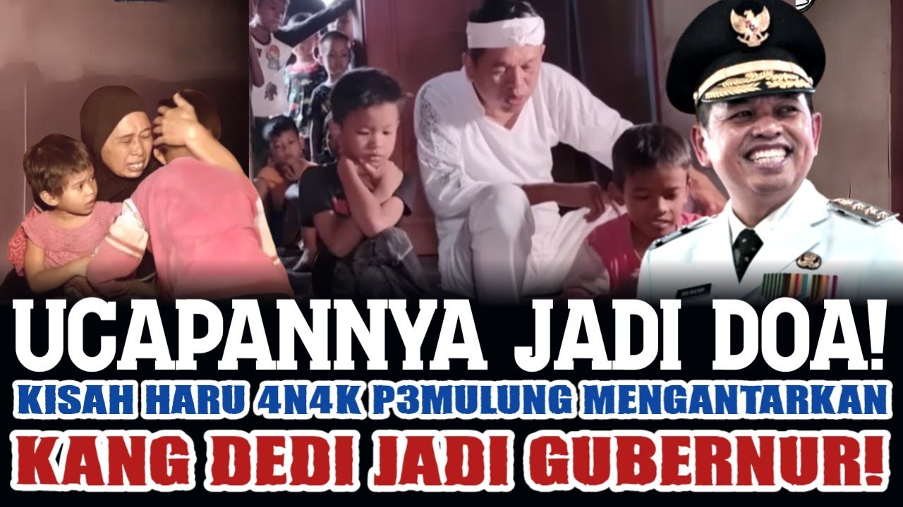 KINI TERBUKTI! SEBUAH JANJI BERBUAH TAKDIR, DARI GANG S3MPIT INI KDM MELENGGANG JADI GUBERNUR!