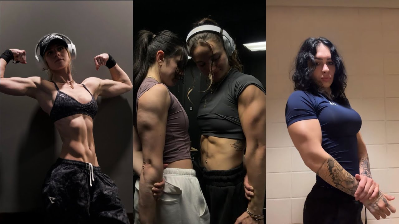 wlw Muscle mommy&rsquo;s flexing edition:-💪🏻 (tiktok compilation )