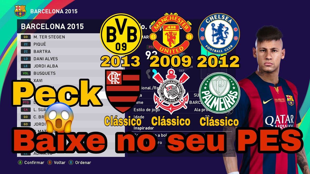 Peck PES2021 Times Clássicos + times de épocas + de 300 legends ocultos