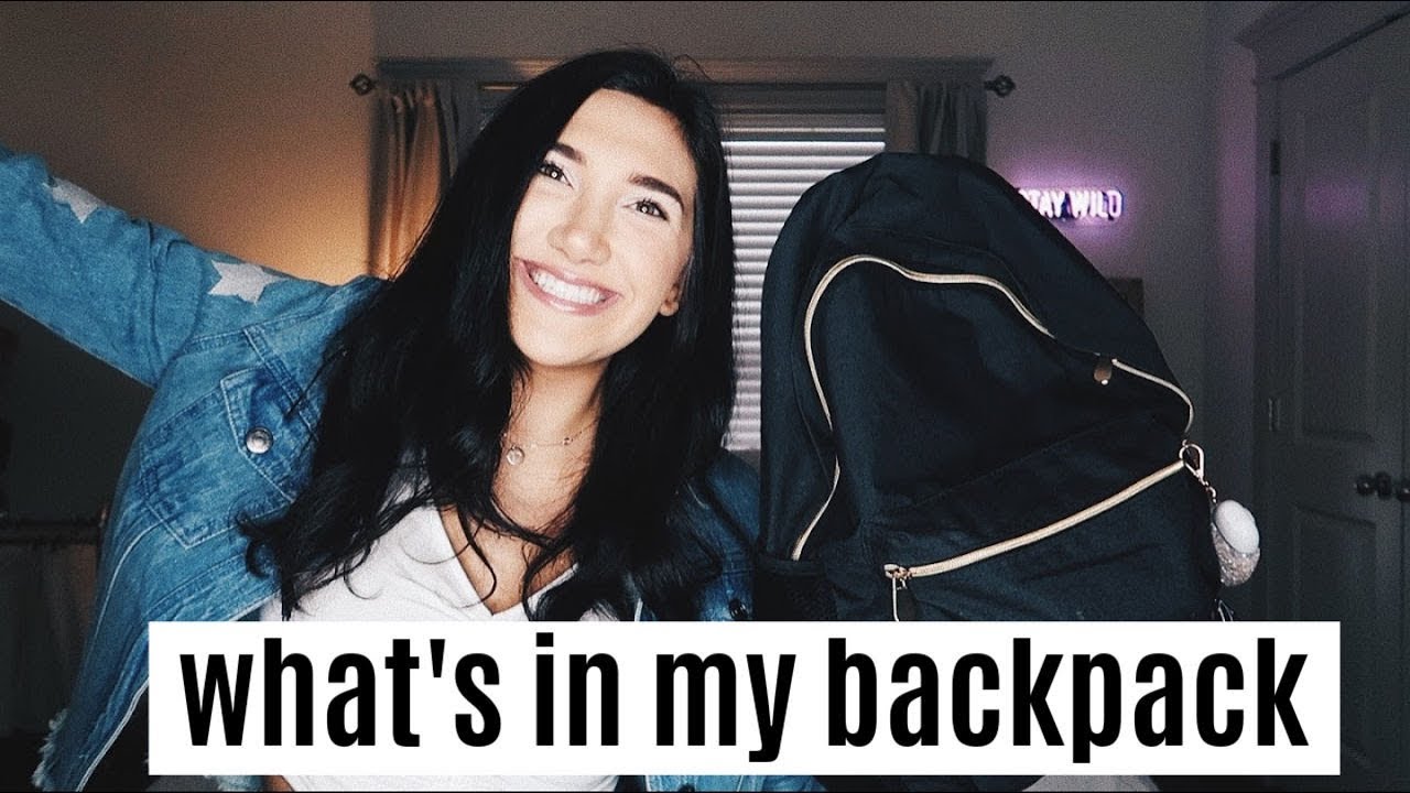 what’s in my backpack?! | senior year of college edition