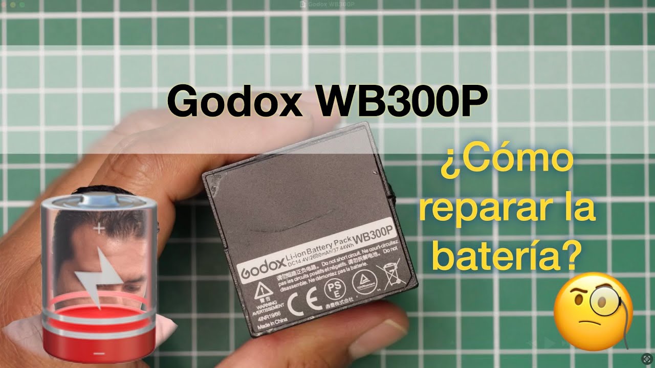 Cómo Reparar Baterías Godox WB300P que No Cargan | Solución para Baterías Muertas