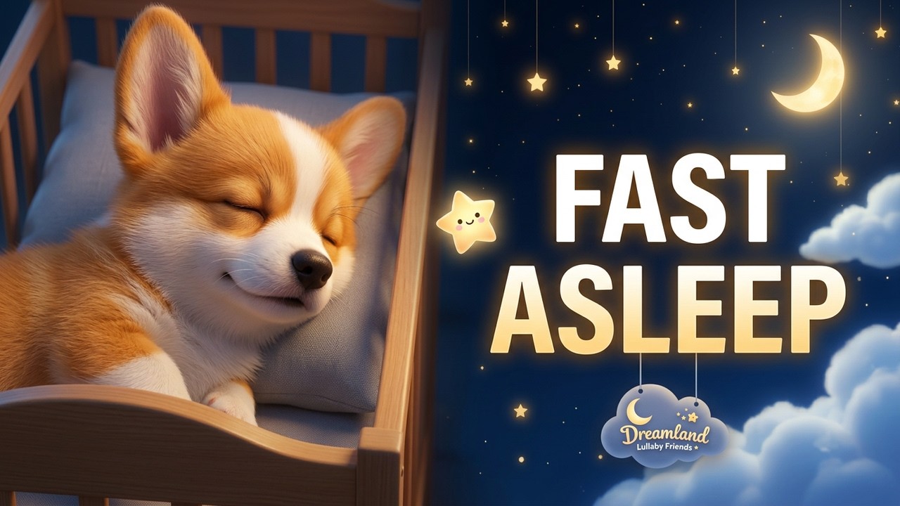 Sleepy Corgi Lullaby 🌙 Gentle Bedtime Music for Babies to Sleep (Melt Your Heart)