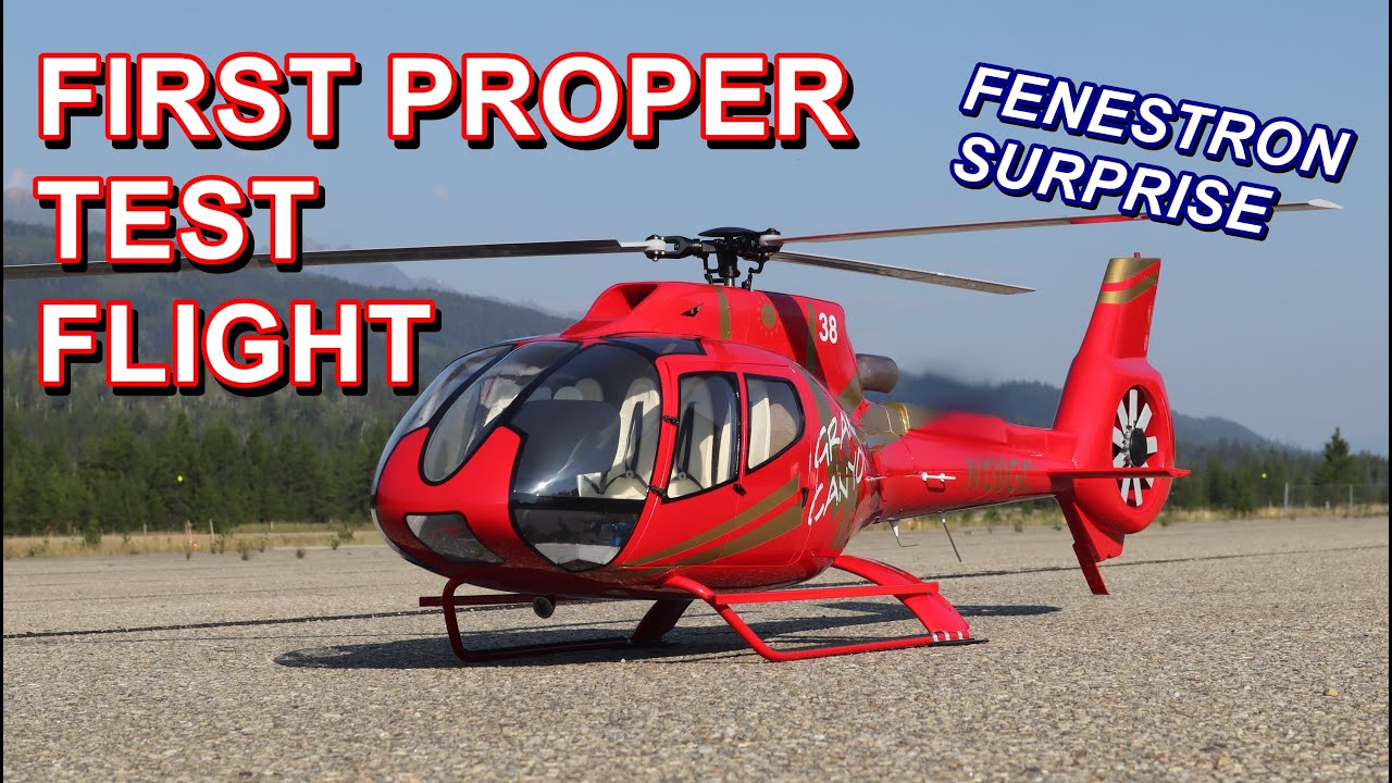 Roban EC130 Build Part 5 - Fitting scale details & first full flight.