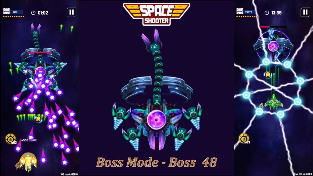 Galaxy Attack: Space Shooter | Boss Mode | New Boss 48 Boss Review | By Apache Gamers