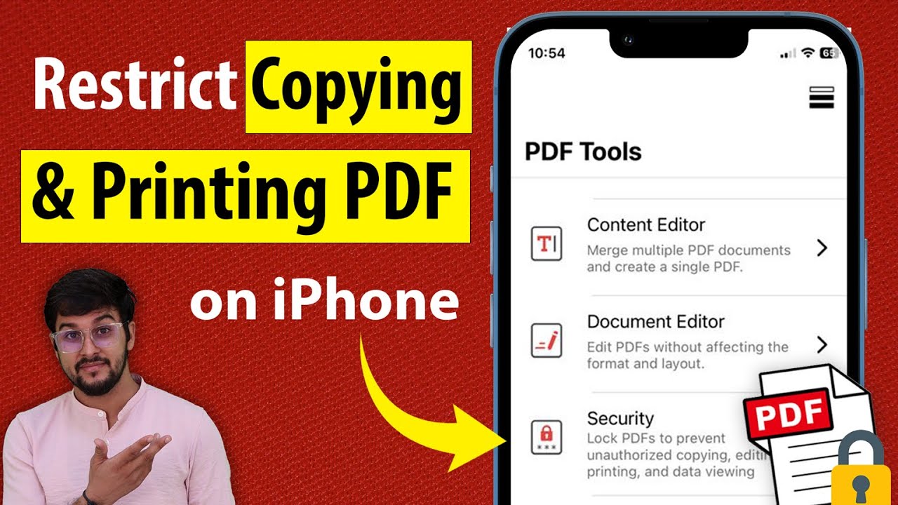 Как ограничить копирование и печать в PDF-файлах с помощью бесплатного приложения для iPhone | За...