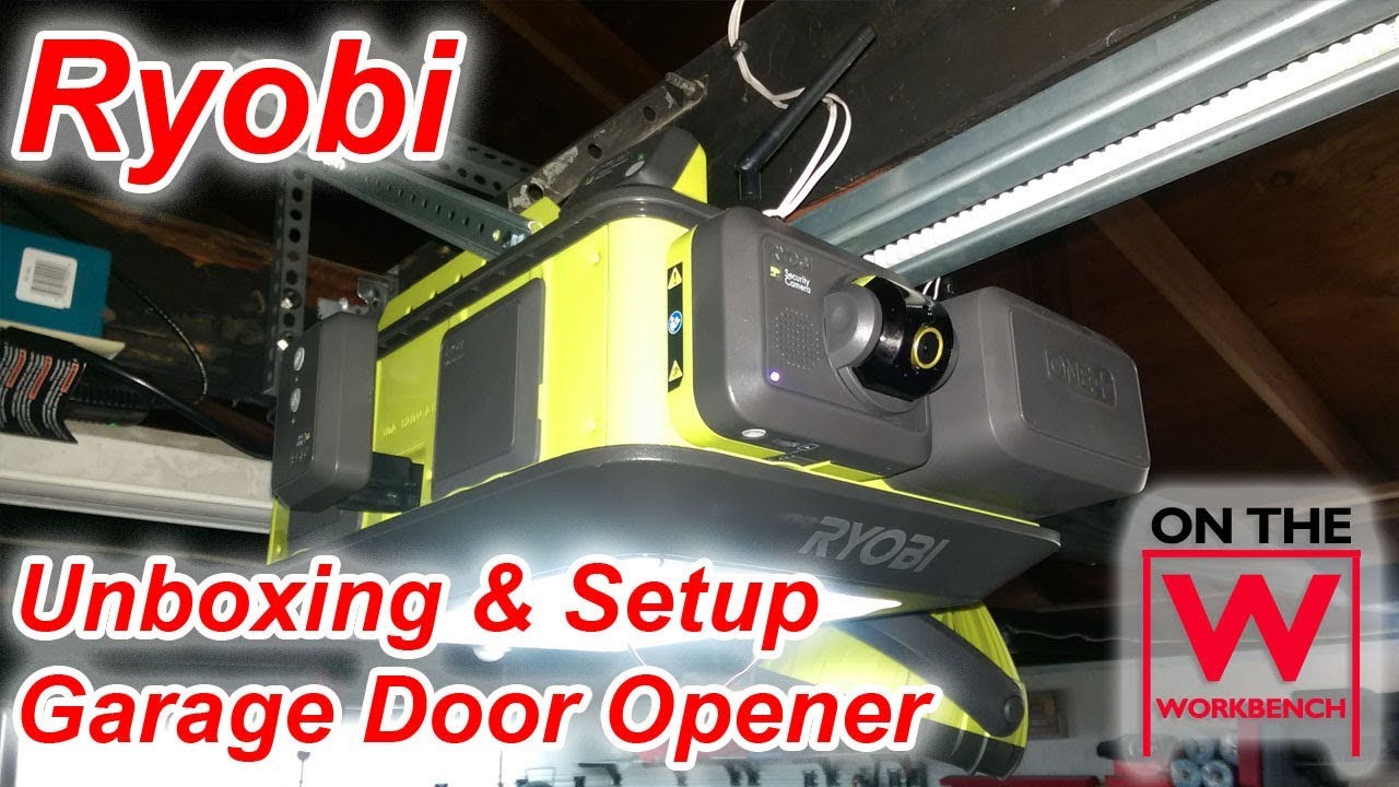 Распаковка открывателя гаражных ворот Ryobi
