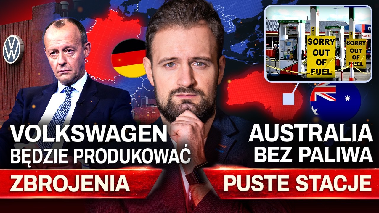 VOLKSWAGEN będzie (znowu) PRODUKOWAĆ BROŃ, KRYZYS w AUSTRALII | Biznes Teraz