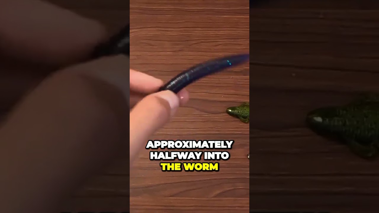 How to make a wacky rig! #shorts #fishing