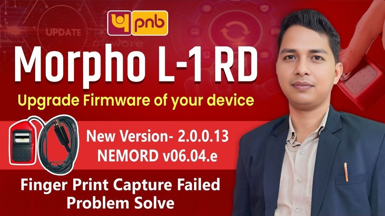 Morpho L1 RD Service Update | Upgrade Firmware  | Fingers Print Capture Failed Issue #rdservice