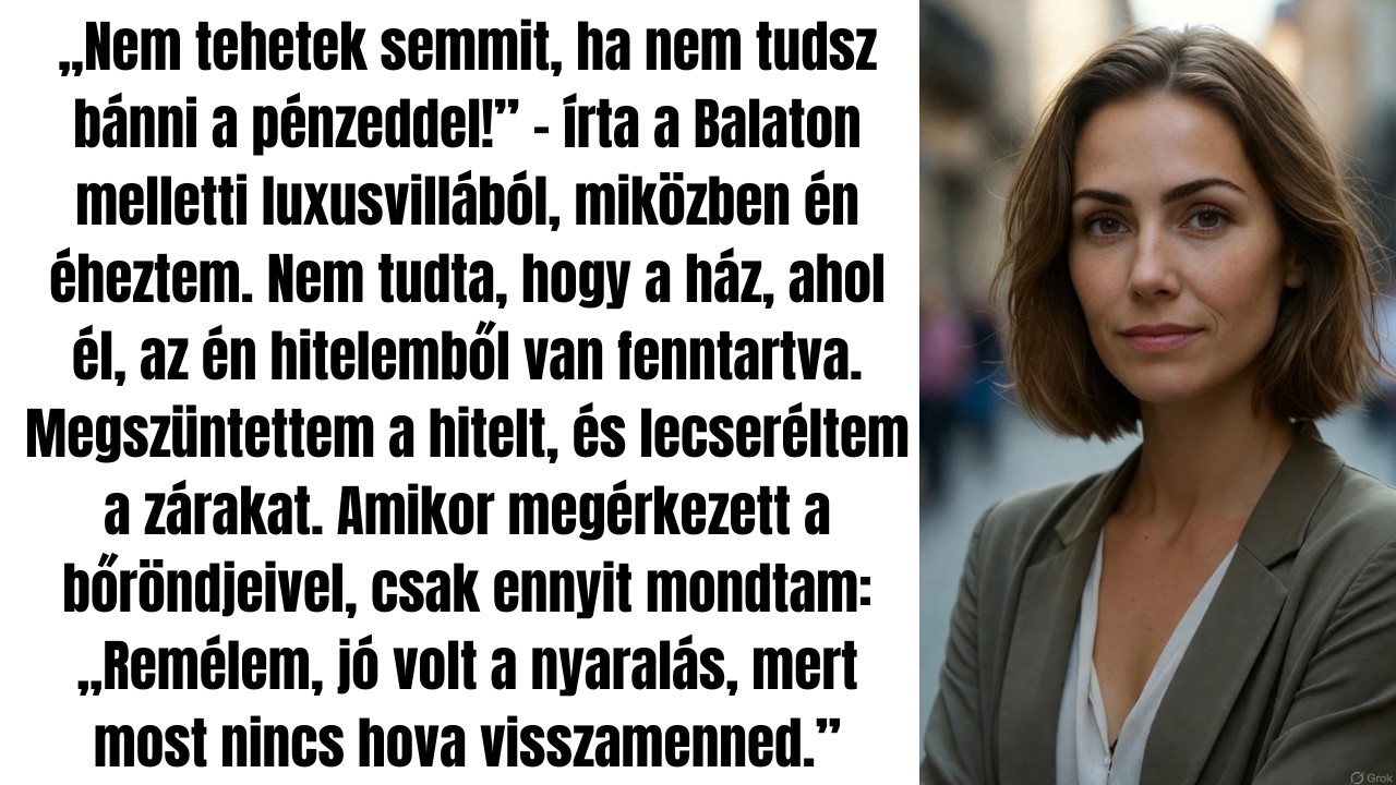 Anyám elutazott luxusnyaralásra a családi pénzből, miközben nekem ételre sem telt – Amikor hazajö...