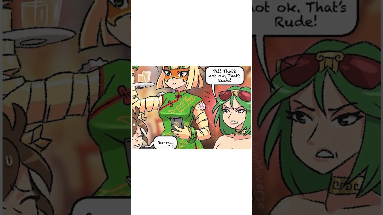 Min Min Meets Palutena and Pit