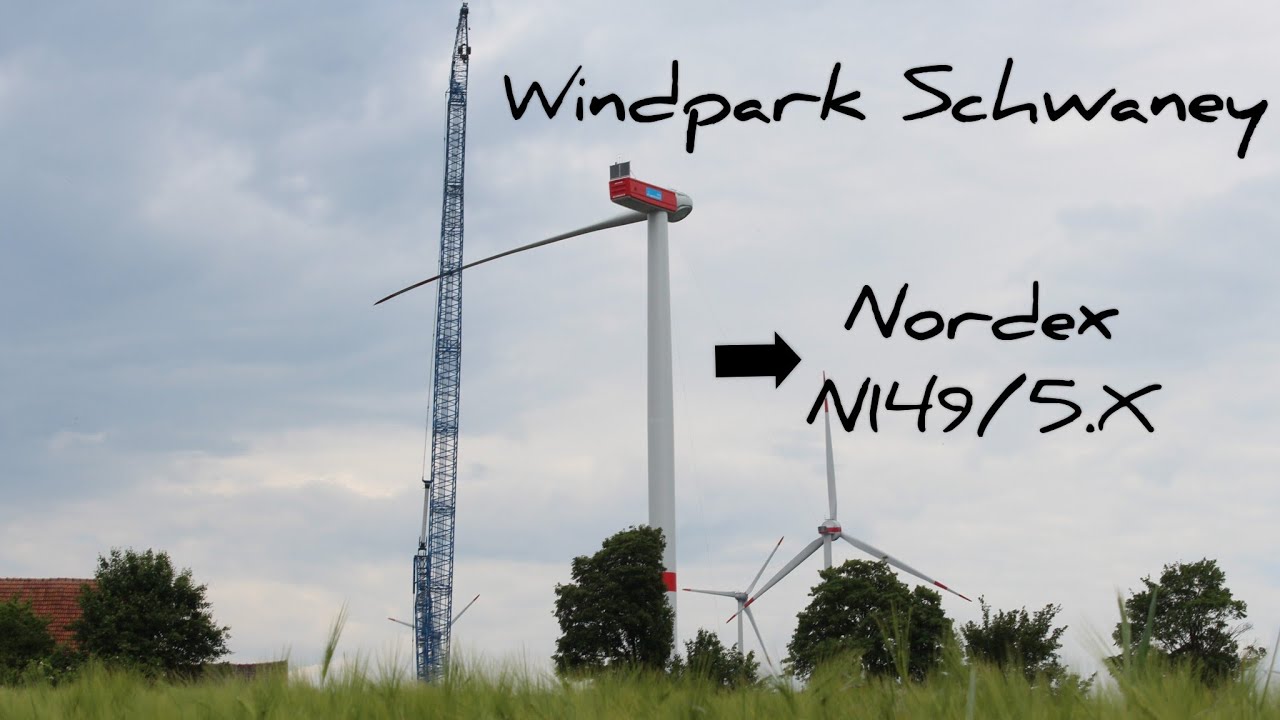 Windpark Schwaney | Nordex N149/5.X auf 105m im Bau