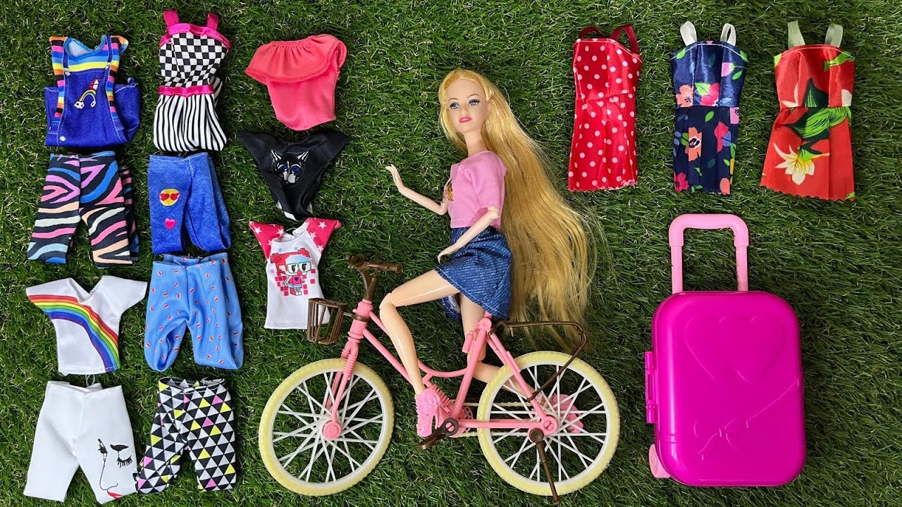 Disney Princess Doll Makeover - DIY Miniature Ideas For Barbie ~ Wig, Dress, Faceup, andMore!