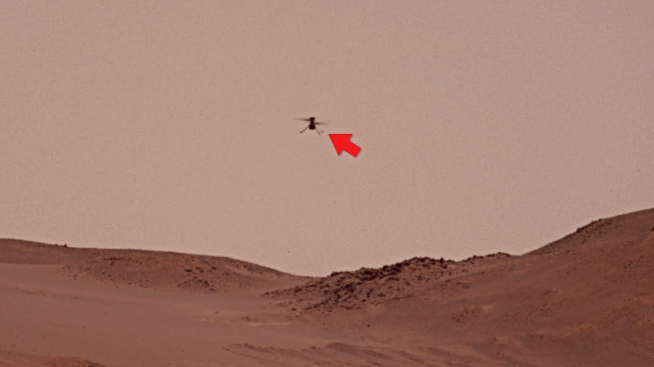 NEW RECORD! Video of Ingenuity's 20 meters altitude flight 59 on Mars