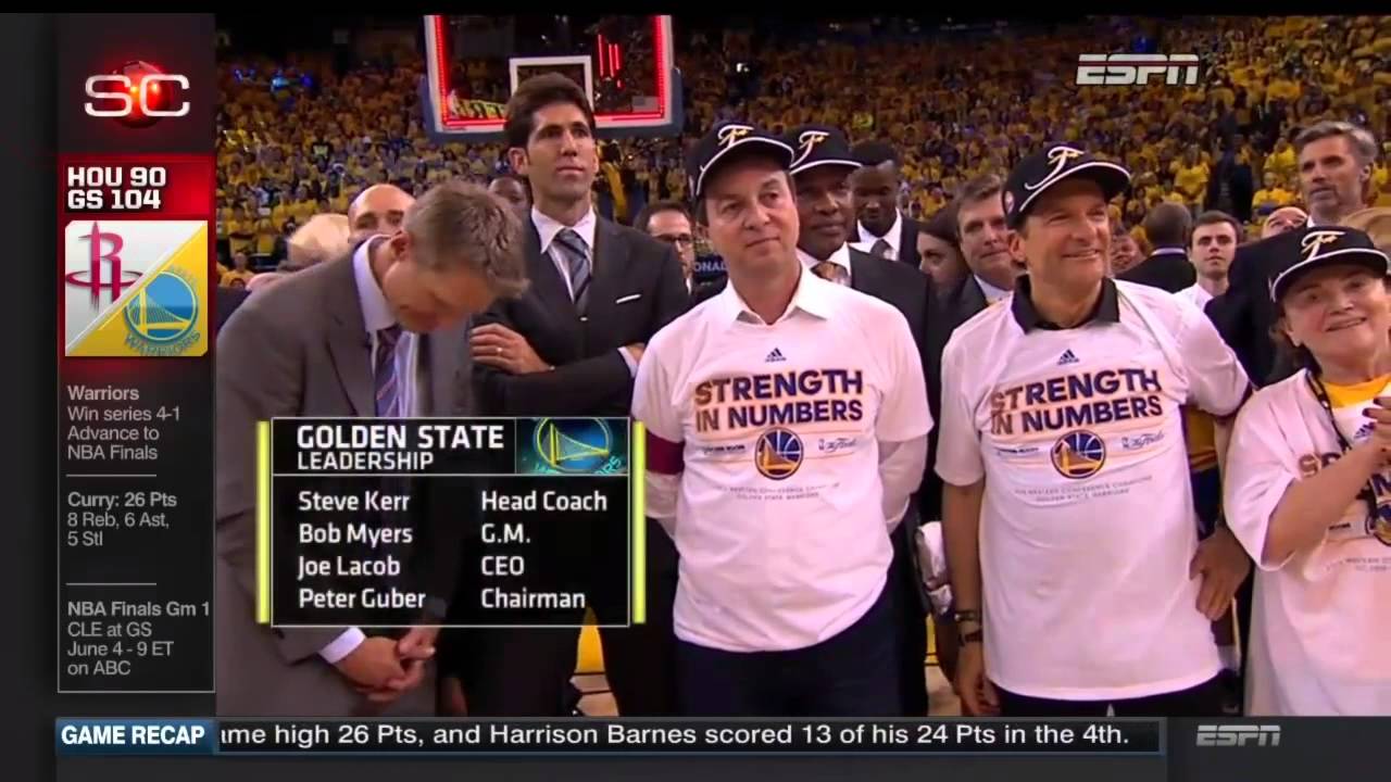 Western  Conference Championship Trophy Presentation - Golden State Warriors | 2015 NBA Playoffs