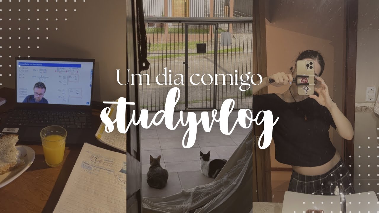 Um dia comigo | STUDYVLOG + ROTINA 📚