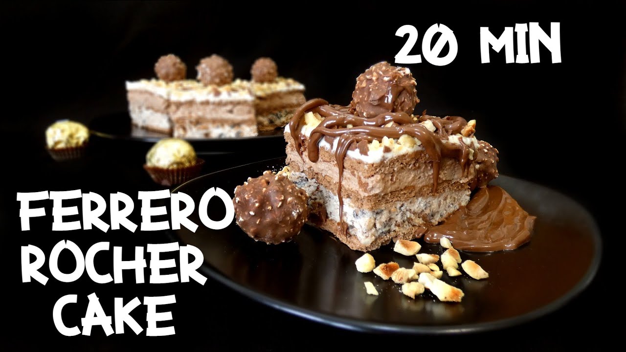 FERRERO ROCHER CAKE-NO BAKING DONE IN 20 MINS!! -  FERRERO ROCHER KOCKE BEZ PEČENJA,GOTOVE ZA 20 MIN