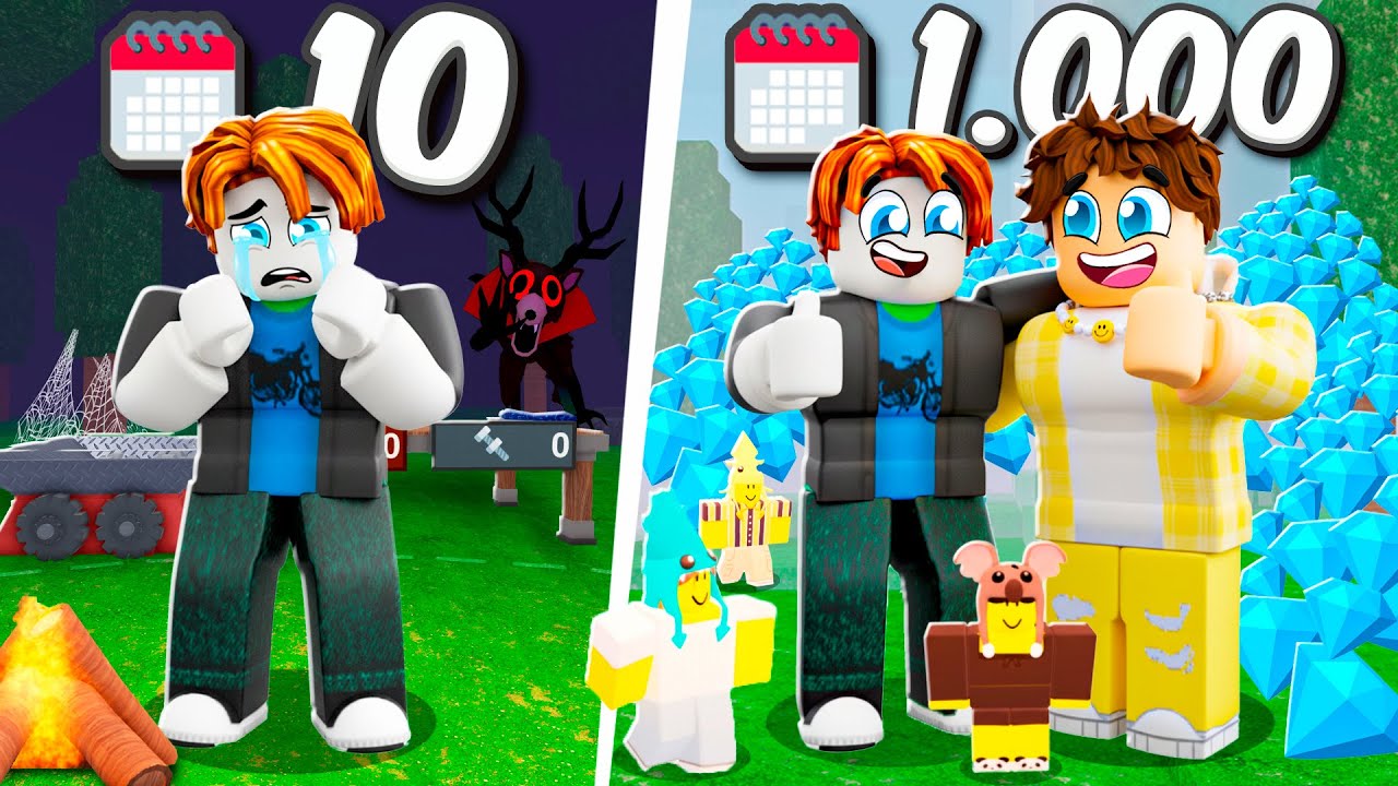 Я прокачал ПОДПИСИЧКА в 99 НОЧЕЙ в лесу ROBLOX!