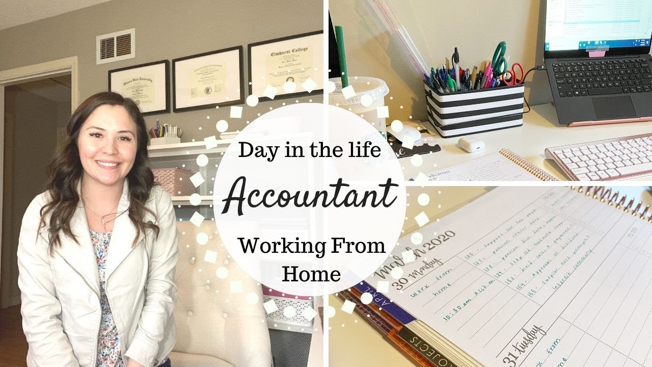 Day in the Life of an Accountant | Working From Home | Sara Marie |