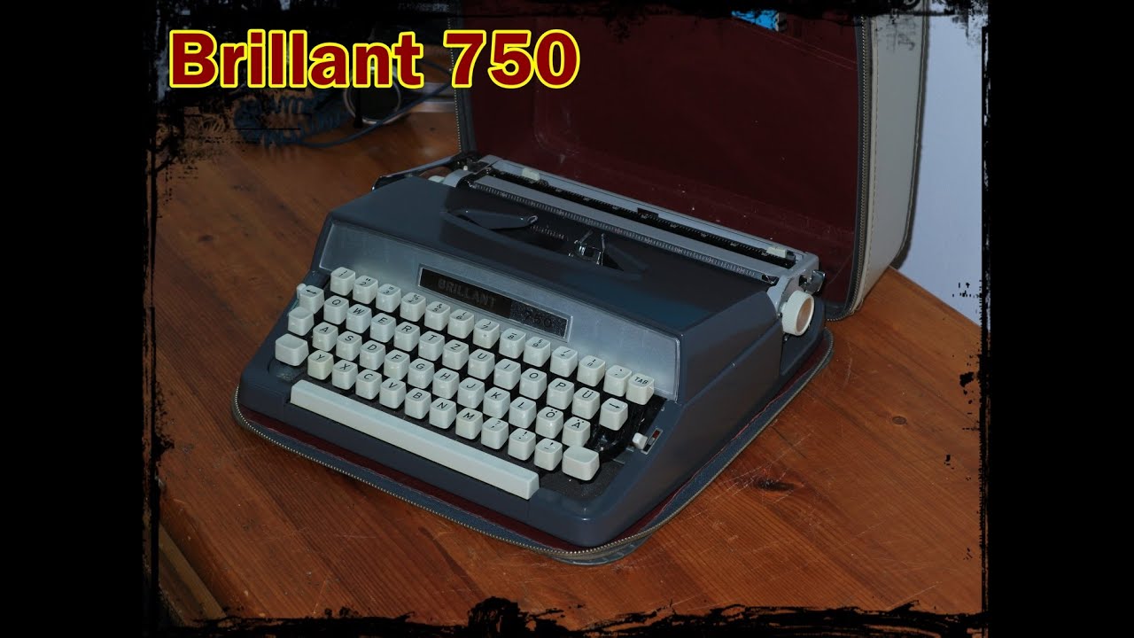 Brillant 750 - Latin German standard - typing test