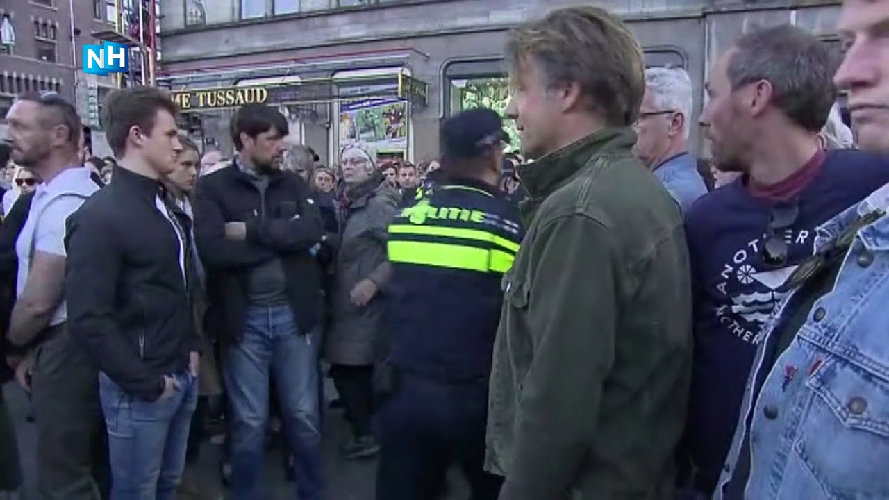 Schreeuwende man aangehouden voorafgaand aan twee minuten stilte