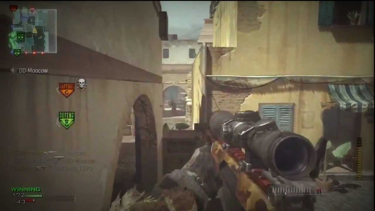 MW3 Sniping Only MOAB Full Gameplay