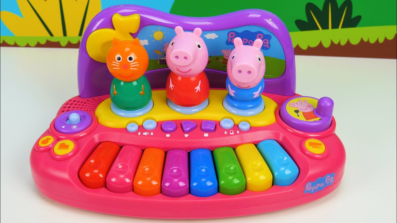 Genevieve Plays with Peppa Pig and Pororo the Little Penguin Musical Toys!