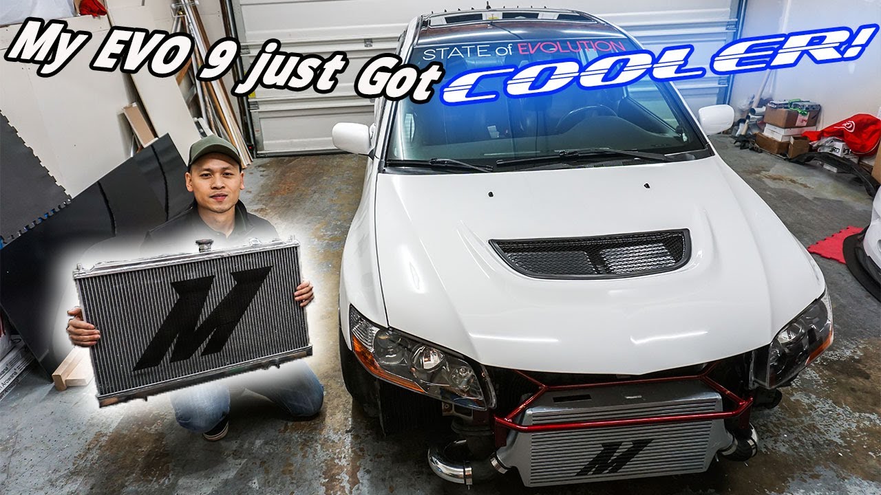My Evo 9 Just Got Cooler! | Mishimoto Radiator Install For Evo 9 and Evo 8