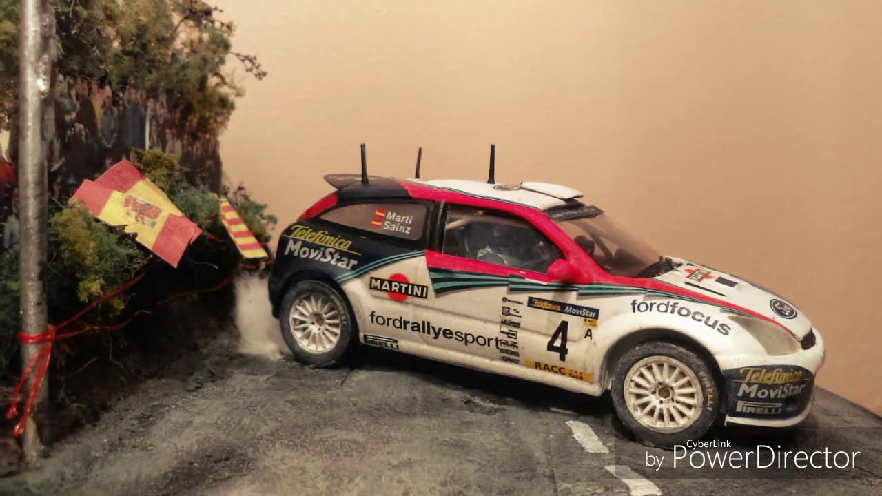 Rally diorama time lapse full build | Carlos Sainz 2002 Catalunya hair pin (1/43)