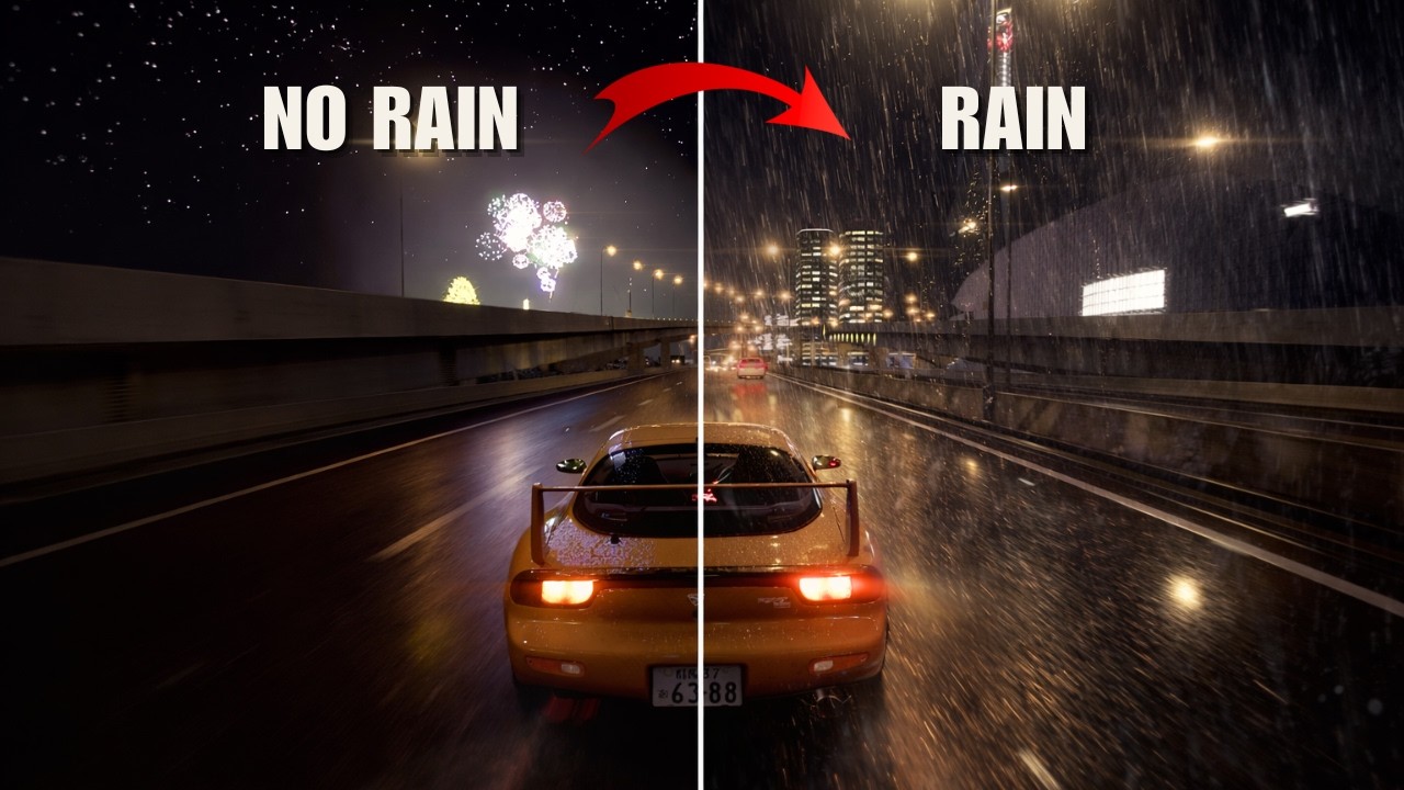 The Night the Rain Arrived — Mazda RX-7 FD3S | Assetto Corsa