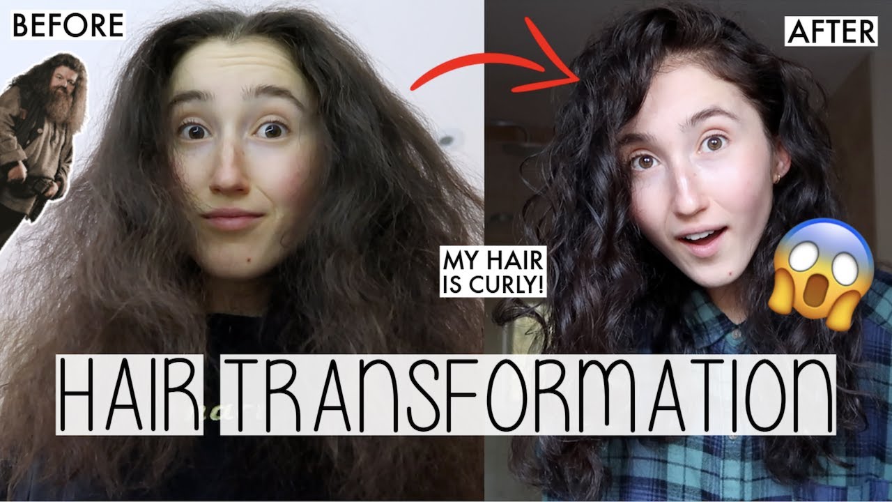 MY SHOCKING HAIR TRANSFORMATION 😱 | I FINALLY TRIED THE CURLY GIRL METHOD . . .