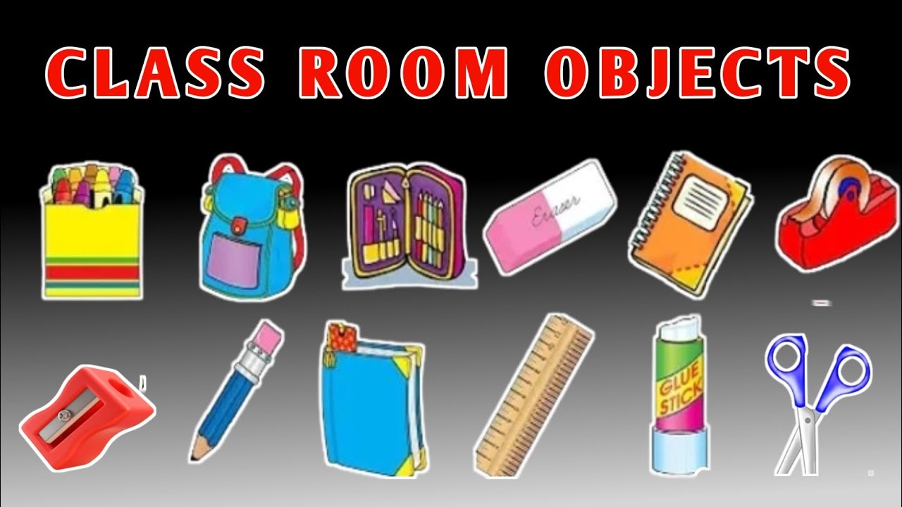 Classroom Objects for Kids | Learn School Stationery | Kids Learning English