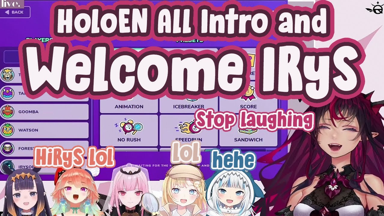 HoloEN WELCOMES IRyS - Senpais Cannot Stop Laughing at 